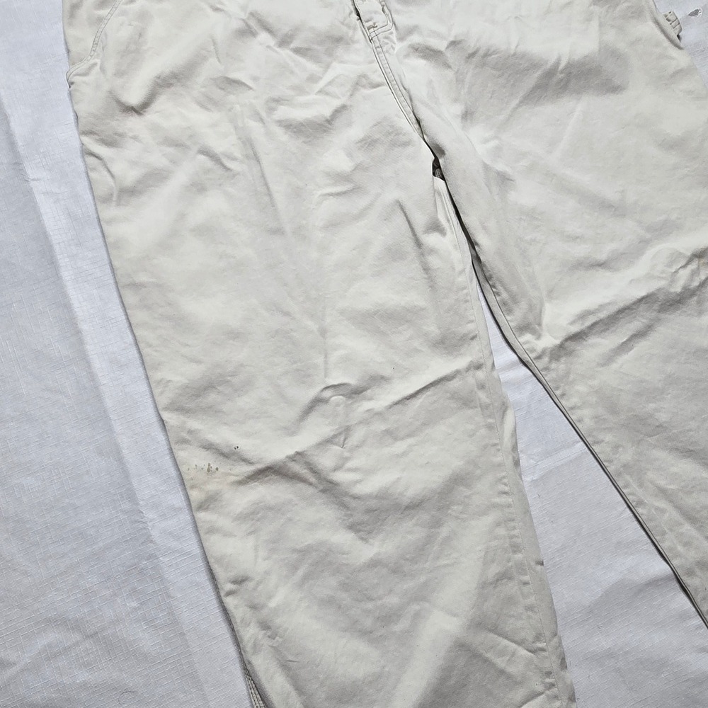 Polo Jeans Co Ralph Lauren Mens Carpenter Pants Beige Tan Utility Workwear 46x31 - Picture 3 of 12